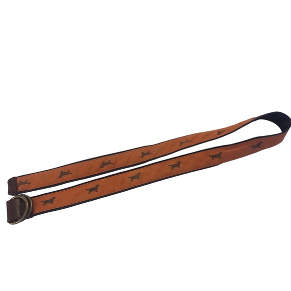 J Crew Golden Retriever Dog Leather Belt - Picture 13 of 15